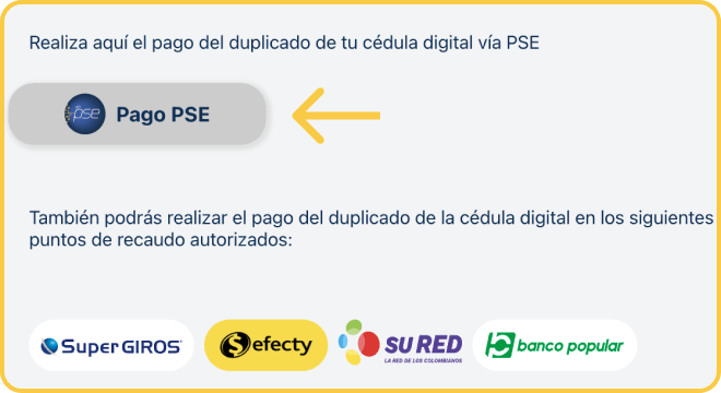 pago pse cedula digital
