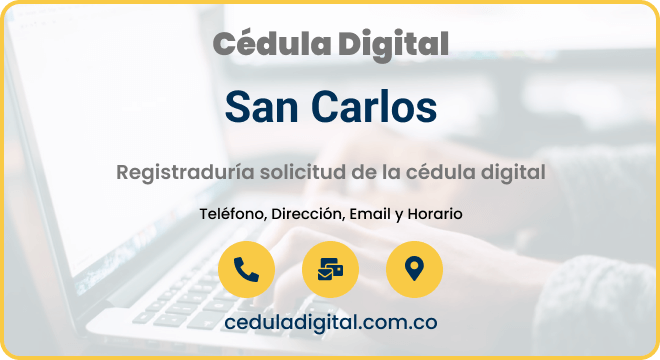 Registraduría Municipal San Carlos, Córdoba