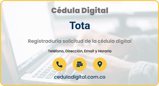 Registraduría Municipal de Tota, Boyacá